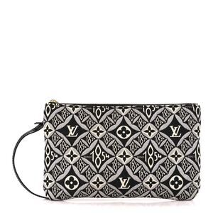 Louis Vuitton Pochette Bag Jacquard Since 1854 Monogram Neverfull clutch B&W LV